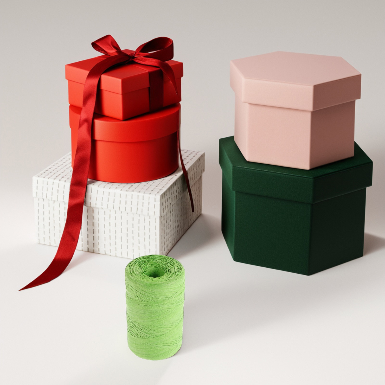 Papercraft Supply Ribbon - Ruban en papier raphia, ficelle d'emballage