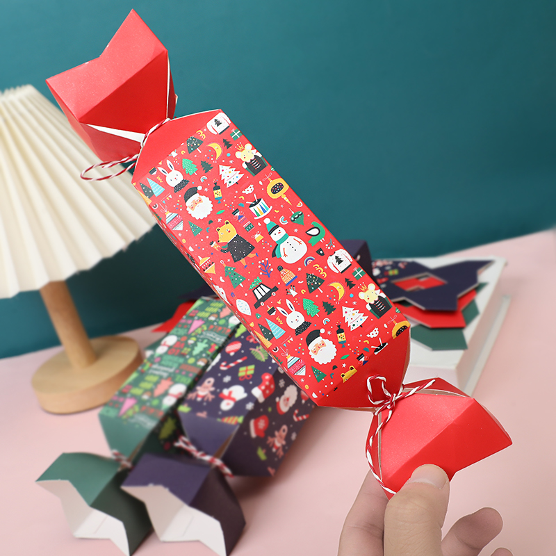 Papercraft Supply Ribbon - 12 boîtes de bonbons de Noël