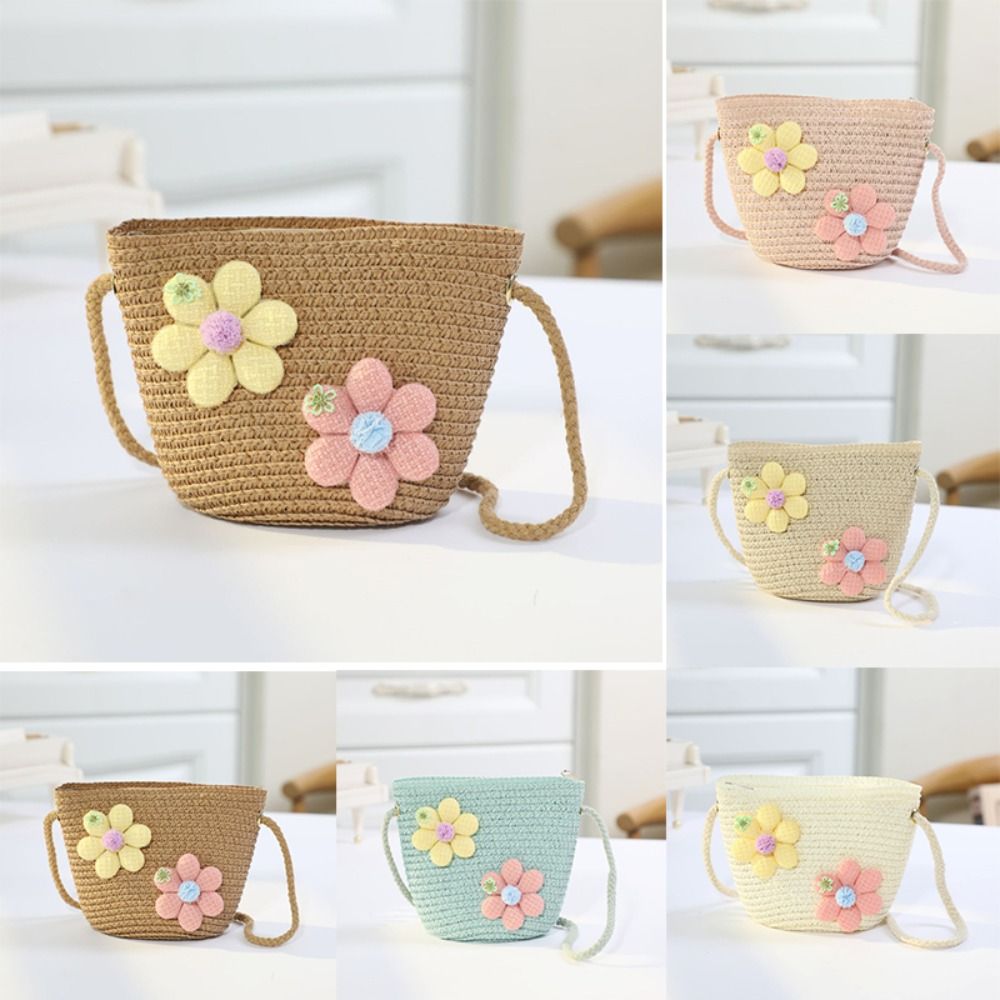 Sac à bandoulière en paille tr - Flower Girl Basket avis et prix