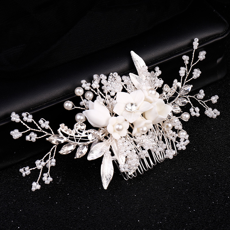 Peigne à cheveux fleur perle d - Wedding Supply Store avis et prix