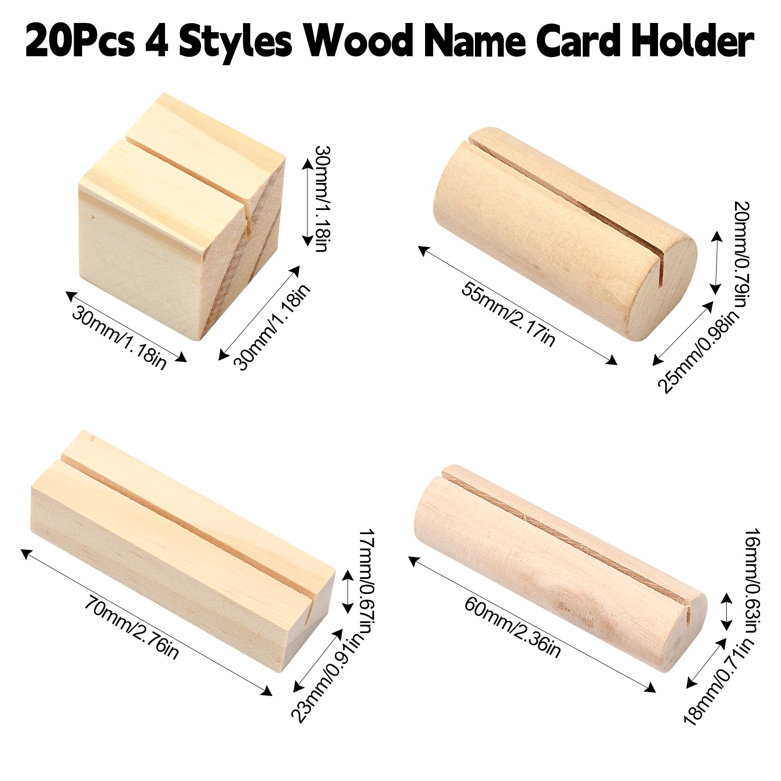 Ensemble de porte-cartes en bo - Place Card Holder avis et prix
